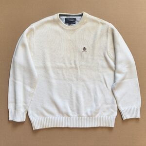 Tommy Hilfiger Cream Crewneck Sweater